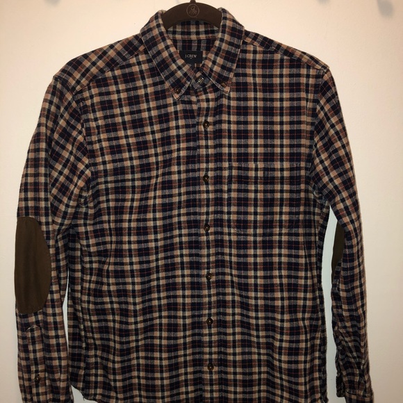 J. Crew wool button down with elbow patches - Picture 3 of 4
